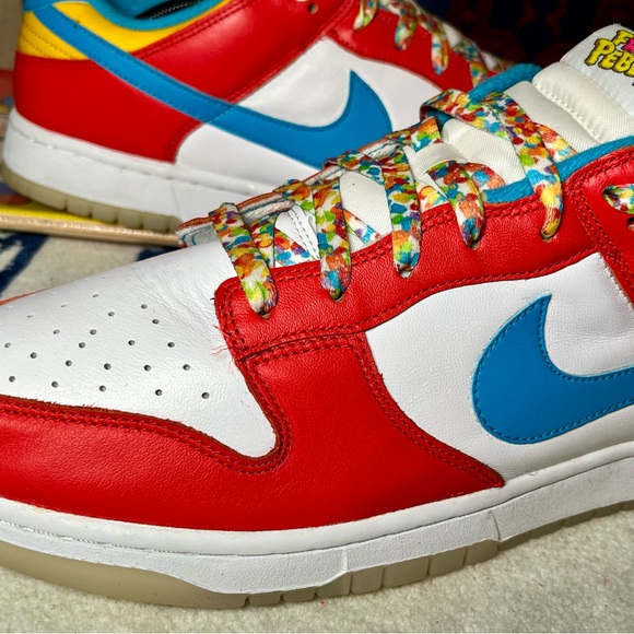 Nike LeBron James dunk low fruity pebbles Sz 13 - Picture 3 of 12